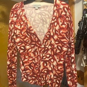 Merona, size M, red and white pattern
